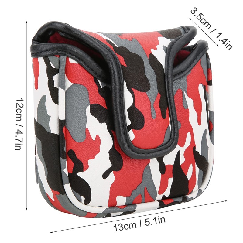 Alomejor Funda Cuadrada para Putter PU Impermeable con Cierre Magnético,