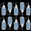 CHuangQi 10PCS 30ml Empty Plastic Dropper Bottle,Steel Needle Tip Points