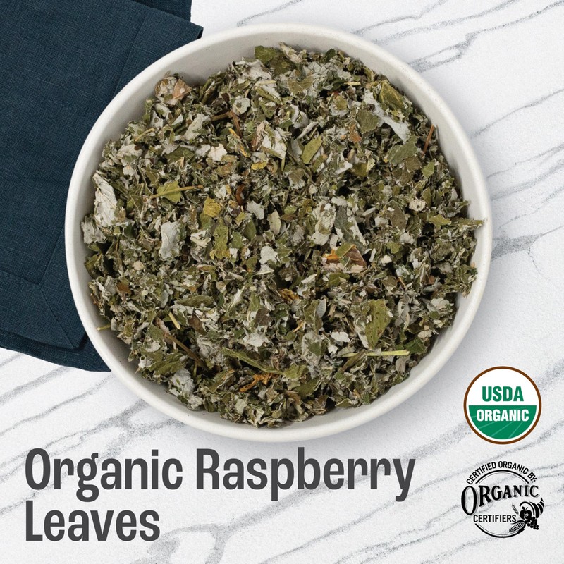 J Mac Botanicals Organic Raspberry Leaves, loose leaf tea 4