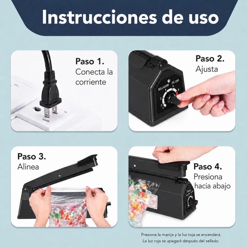 Máquina De Selladora Térmico De Bolsas De Plástico De 20