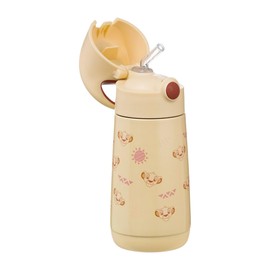 b.box Insulated Drink Bottle with Straw, Cold Retention, One-push Type, Top Rack Dishwasher Safe