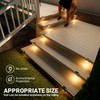 SOLPEX Solar Fence Lights Outdoor 16 Pack, Solar Step Lights