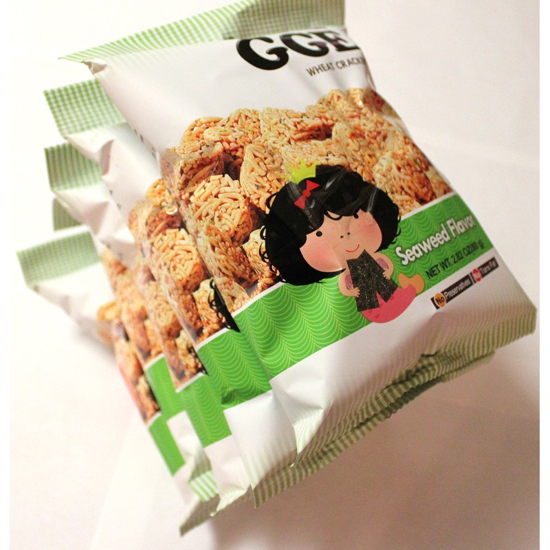 Wei Lih GGE Wheat Crackers Seaweed Flavor, 2.82 Oz (Pack
