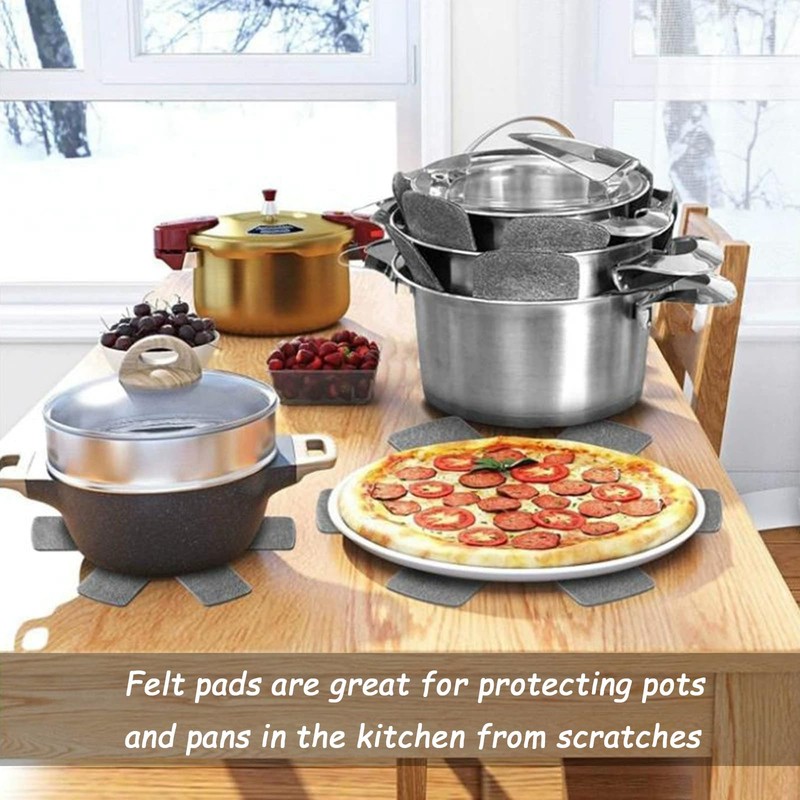 Pan Protector - Pan Protection Underlay, Felt Coaster for Pot,