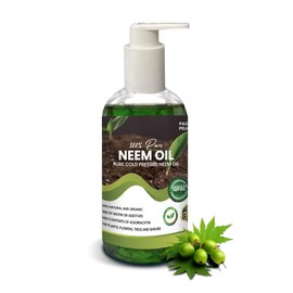 Pacific Pelican 100% Pure Cold Pressed Concentrated Neem Oil for Indoor and Outdoor Plants and Vegetable (8 Oz)