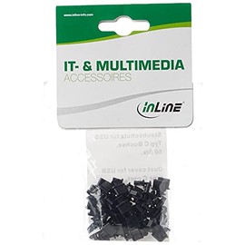 InLine® 59948M Dust Protection for USB C Female Pack of 50 Black