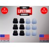 6 Silicone MED Double 2 Layer Tips Earbuds For JBL