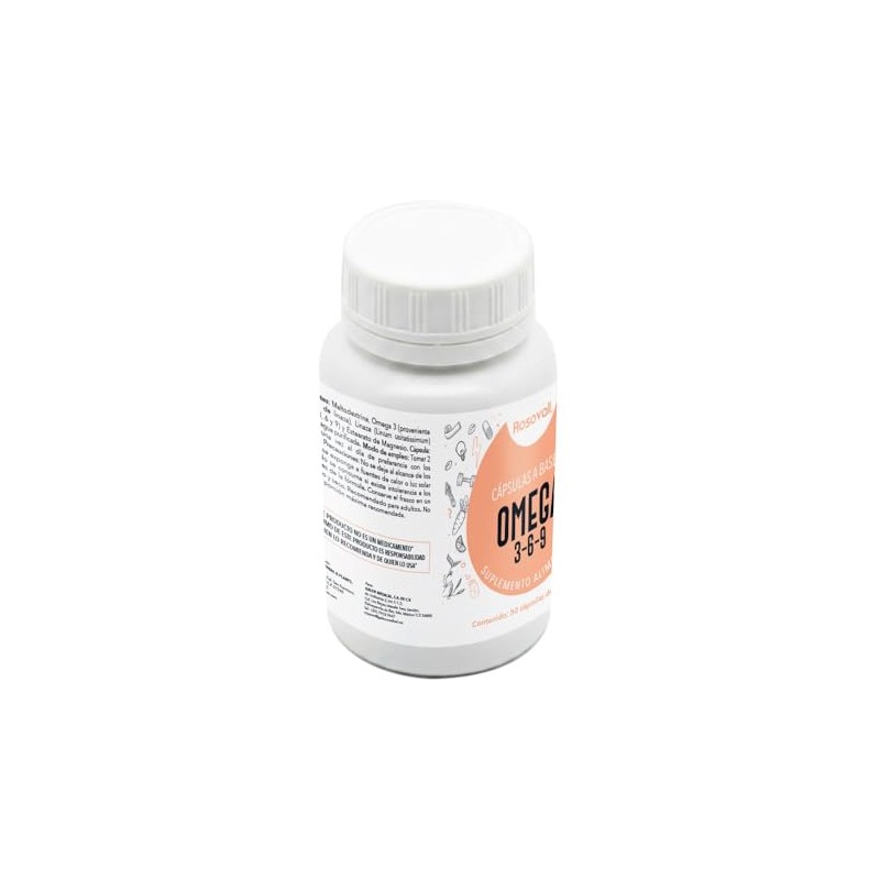 Omega 3-6-9, Cápsulas de 500 mg, 50 Cápsulas por Frasco