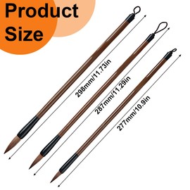 EIHI 3 Piece Calligraphy Set Japanese Stationery Watercolour Brush Calligraphy Set