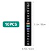 Zerodeko LCD Room Thermometer 10pcs Digital Thermometer Strip Colorful Temp