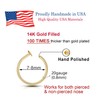 14k gold filled Small Thin 20g Nose piercing hoop ring
