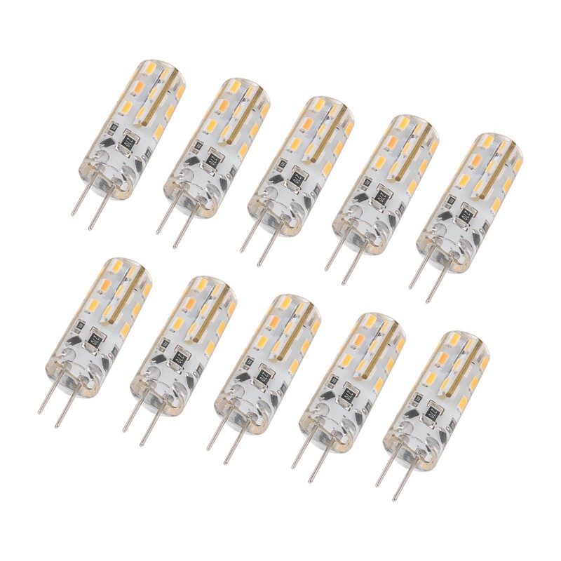 10pcs G4 LED Bulb 1.5W DC12V Warm White 3000K 110LM