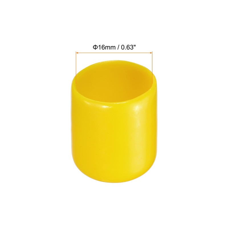 Rebower Rubber End Caps for Screw Protective Covers [Screw Bolts]