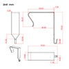 Funrous Over The Door Hook Panel Wall Metal Cubicle Picture