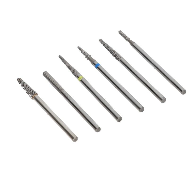 6pcs Cuticle Clean Nail Drill Bits Set Dead Skin Removal