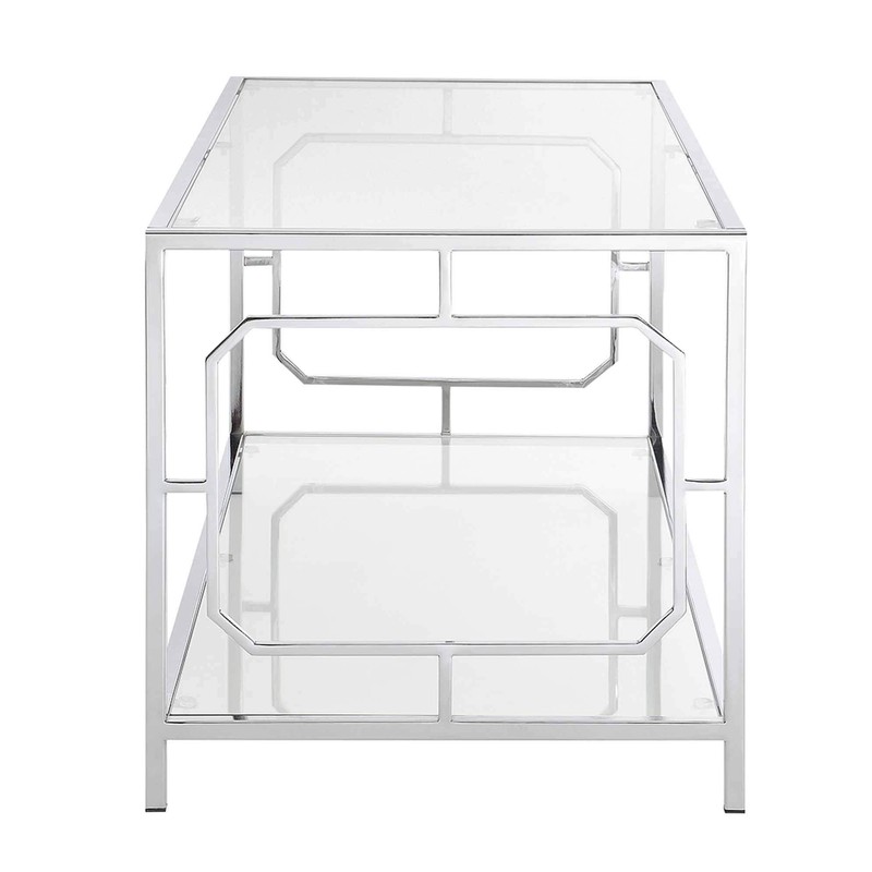 Convenience Concepts Omega Coffee Table, Chrome Frame