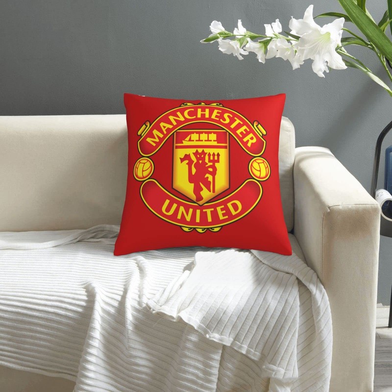 Manchester Home Throw Pillow Case Couch Sofa Bedroom Decorative Square