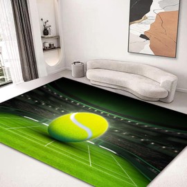 Large Area Rug Carpet Floor Washable Mats Rugs 5'x6' for Living Room Bedroom Home Decor Indoor Rugs American Football Stadium Match