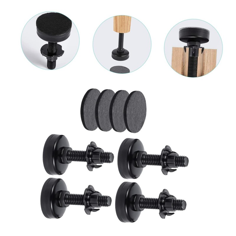 COHEALI 1set Adjustable Heavy Duty Furniture Levelers with Threaded Inserts