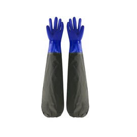 Changyeah Rubber Waterproof Gloves,Safety Work Gloves,Textured Fingertips Gloves,for Painting, Chemical and Acid Working