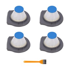 HLVCF10 Vacuum Filter Replacement Compatible with BLACK and DECKER Dustbuster AdvancedClean & Reviva Series Hand Vacuum Cleaner (4 Pack)