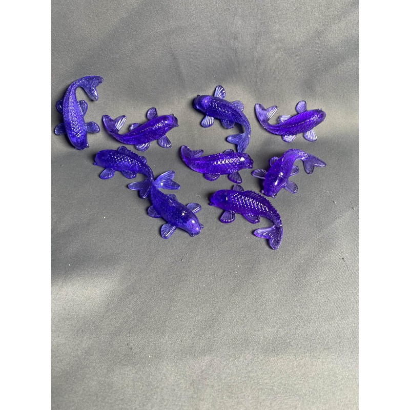 Oceanic Elegance: Handcrafted Resin Koi Fish Sculptures - 3 Pack