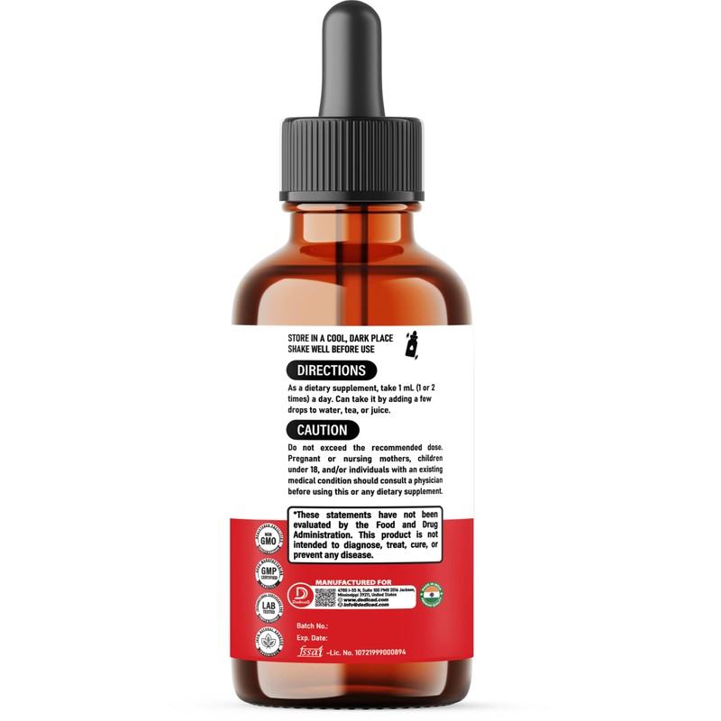 DEDICAD 10in1 Berberine HCl Drops - Liposomal Berberine Liquid -