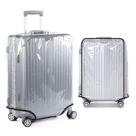 30" PVC Travel Luggage Suitcase Case Cover Waterproof Luggage Protective Cover, Clear PVC Travel Suitcase Cover Protectors,Luggage Cover Suitcase Protector Cover Dust Cover for Wheeled Suitcase