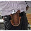Hercules Knives Custom Leather Sheath Slanted Pancake Tooled Leather Sheath/Trapper