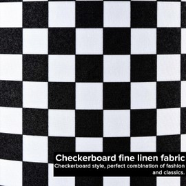 GO&SO Drum Lamp Shades Set of 2 Small Black&White Checkered Lampshades 9.8" Top x 9.8" Bottom x 11.8" High (Spider) Modern Tall Lamp Shades for Table&Floor Lampshade Replacement Handcrafted-Art Decor