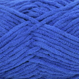 Velvet Chenille Yarn for Crocheting,Orange Fluffy Velvet Plush Yarn Thick Soft Chunky Chenille Yarn Baby Blanket Yarn for Crocheting Knitting Amigurumi Beginners 50g(Royal Blue