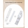 Fizzest Duvet Snaps to Hold Comforter，Duvet Clips Fasteners Inside，Hacks to