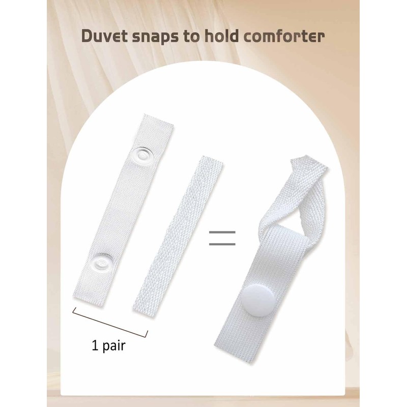 Fizzest Duvet Snaps to Hold Comforter，Duvet Clips Fasteners Inside，Hacks to