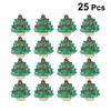 25 Pcs Light up Brooch Pins Snowman Christmas Brooch Led