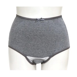 Modde La Casa Postpartum Panties, 100% Cotton, Plain, Gray