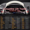 HAOTULE - Funda personalizada para volante de coche para Toyota