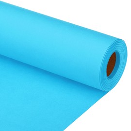PATIKIL Wrapping Paper, 15"x600"(50') 80 GSM Craft Paper Roll Kraft Packing Paper for Poster Bulletin Board, Gift Wrapping, Flower Bouquet Wrapping, Light Blue