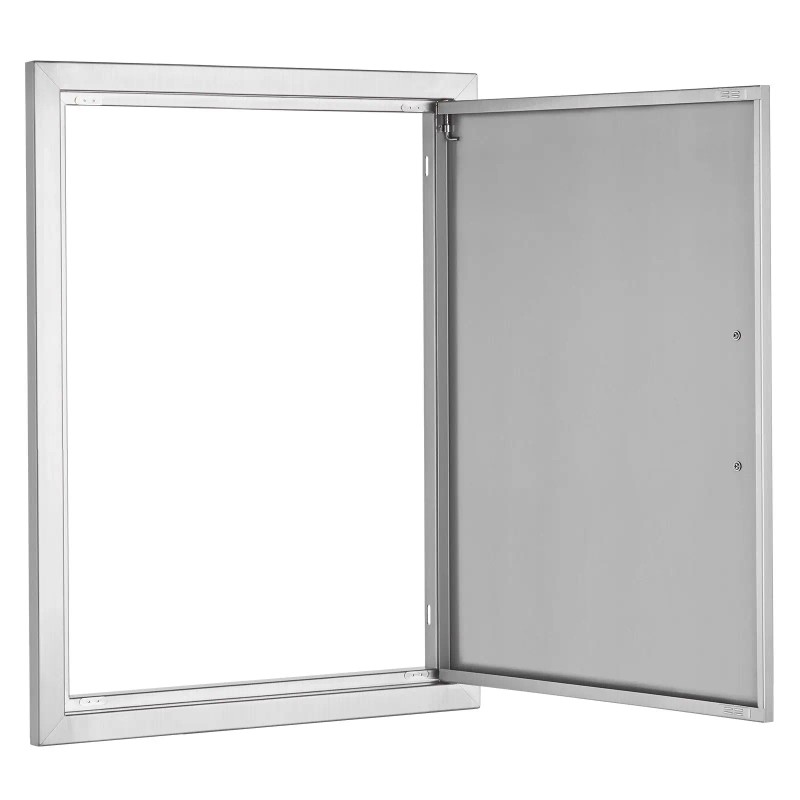 Single Outdoor Kitchen Stainless Steel Flush Mount Door 20W X
