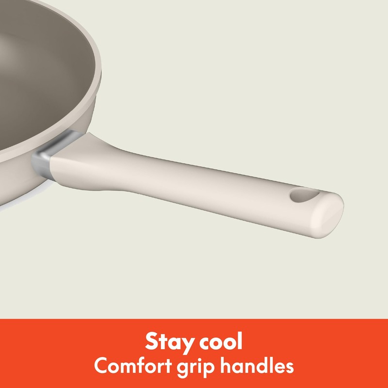 bella 7 Piece Cookware Set with EverGood™ Ceramic Nonstick Coating​,
