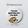 Badge for Hard of Hearing, Deaf Awareness Badge, I'm Not
