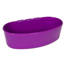 Pet Lodge Plastic Cage Cup (Purple) Durable, Mountable Feeding & Watering Bowl for Small Animals & Poultry (1 Pint) (Item No. ACU2PURPLE)