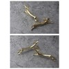 4Pcs Chopstick Rest Smoother Surfaces Reusable Cute Animal Design Gold