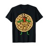 Cartoon Character Pie Design For Kids In Comic Style T-Shirt