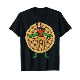 Cartoon Character Pie Design For Kids In Comic Style T-Shirt