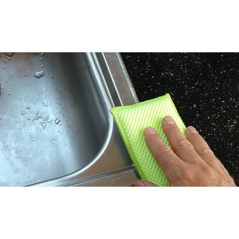 NoStench Kitchen Sponge | Odor Resistant, Non-Scratch Microfiber Mesh &