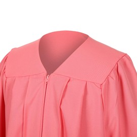 D DODOU Unisex Matte Graduation Gown for High School and Bachelor Choir Robes for Church (45, Pink)