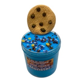 Tropical Twist Slime Chocolate Chip Cookie Monster Scented Cloud Dough Blue Slime - 8 oz