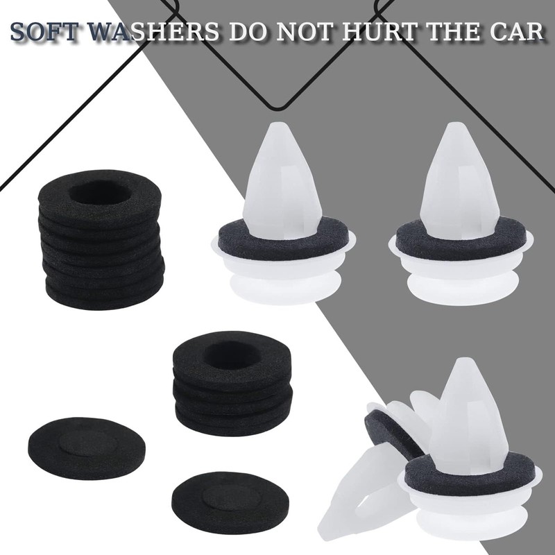 Auto Body Fastener 60 pcs, Universal Auto Panel Fixing Clips