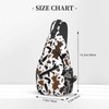 Cow Cross Body Bag Sling Bag Chest Bag for Men