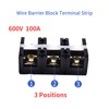 Skweawert 3 Positions Dual Rows 600V 100A Screw Terminal Junction